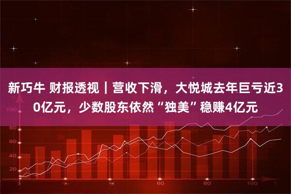新巧牛 财报透视｜营收下滑，大悦城去年巨亏近30亿元，少数股东依然“独美”稳赚4亿元